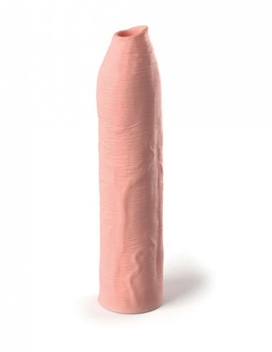 Телесная насадка-удлинитель Uncut Silicone Penis Enhancer - 17,8 см. - Pipedream - в Нижнем Новгороде купить с доставкой
