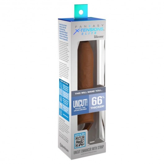 Кофейная насадка-удлинитель Uncut Enhancer with Strap - 20,3 см. - Pipedream - в Нижнем Новгороде купить с доставкой