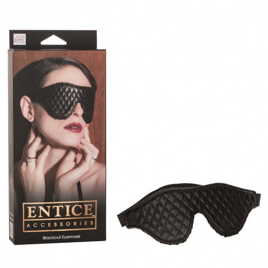 Закрытая маска на глаза Entice Blackout Eyemask - California Exotic Novelties - купить с доставкой в Нижнем Новгороде