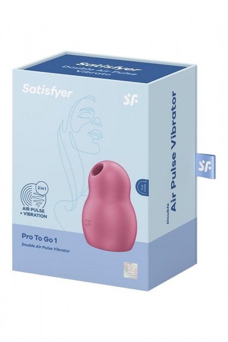 Малиновый вакуумный стимулятор клитора Satisfyer Pro To Go 1 - Satisfyer