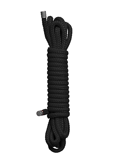 Черная веревка для бандажа Japanese rope - Shots Media BV - купить с доставкой в Нижнем Новгороде