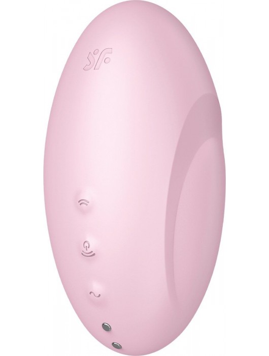Розовый вакуум-волновой стимулятор с вибрацией Vulva Lover 3 - Satisfyer