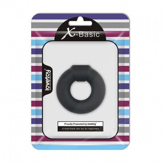 Черное эрекционное кольцо Ultra Soft Platinum Cure Silicone Cockring - Lovetoy - в Нижнем Новгороде купить с доставкой