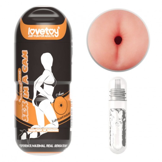 Мастурбатор-анус без вибрации Sex In A Can Anus Lotus Tunnel - Lovetoy - в Нижнем Новгороде купить с доставкой