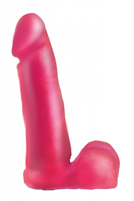 Нежно-розовая гелевая насадка-фаллос для трусиков с плугом - 16 см. - LOVETOY (А-Полимер) - купить с доставкой в Нижнем Новгороде