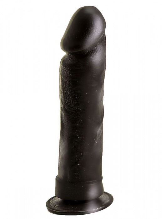 Крупный чёрный фаллоимитатор без мошонки - 20,5 см. - LOVETOY (А-Полимер)