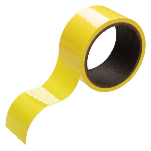 Желтый скотч для связывания Bondage Tape - 18 м. - California Exotic Novelties - купить с доставкой в Нижнем Новгороде
