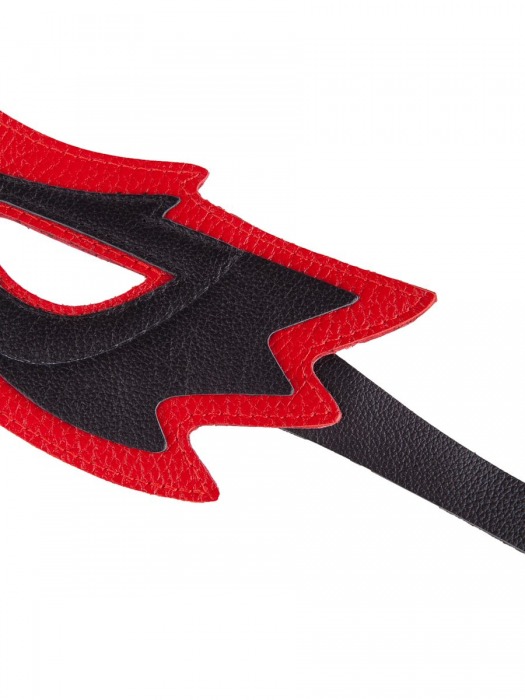 Чёрно-красная маска с прорезями для глаз - Sitabella - купить с доставкой в Нижнем Новгороде