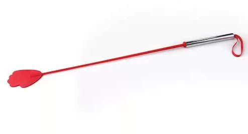 Красный стек с металлической хромированной  ручкой - 62 см. - Sitabella - купить с доставкой в Нижнем Новгороде