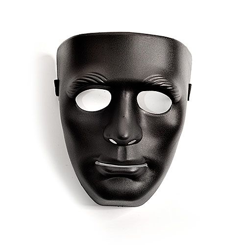 Чёрная маска из пластика - Sitabella - купить с доставкой в Нижнем Новгороде