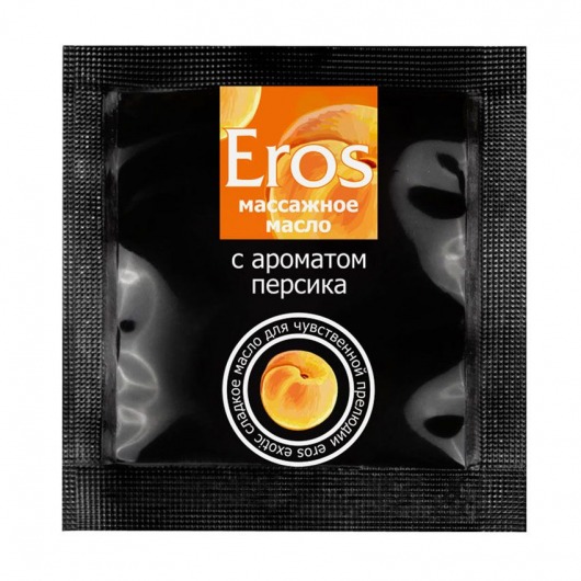 Саше массажного масла Eros exotic с ароматом персика - 4 гр. - Биоритм - купить с доставкой в Нижнем Новгороде