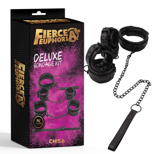 БДСМ-набор из 4 предметов Deluxe Bondage Kit - Chisa - купить с доставкой в Нижнем Новгороде