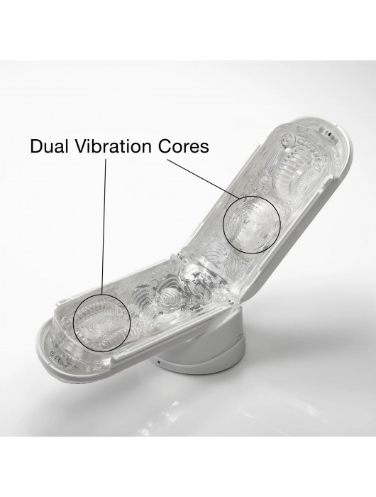 Белый мастурбатор Tenga Flip Zero Gravity с вибрацией - Tenga - в Нижнем Новгороде купить с доставкой