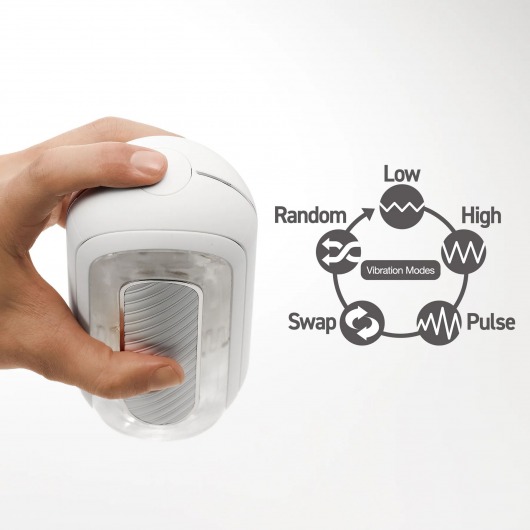 Белый мастурбатор Tenga Flip Zero Gravity с вибрацией - Tenga - в Нижнем Новгороде купить с доставкой