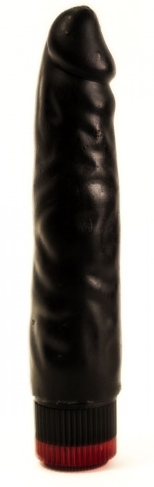 Реалистичный чёрный дилдо с вибрацией - 16,5 см. - LOVETOY (А-Полимер)