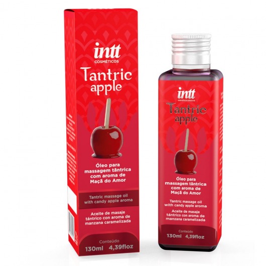 Массажное масло Tantric Apple с ароматом яблока - 130 мл. - INTT - купить с доставкой в Нижнем Новгороде
