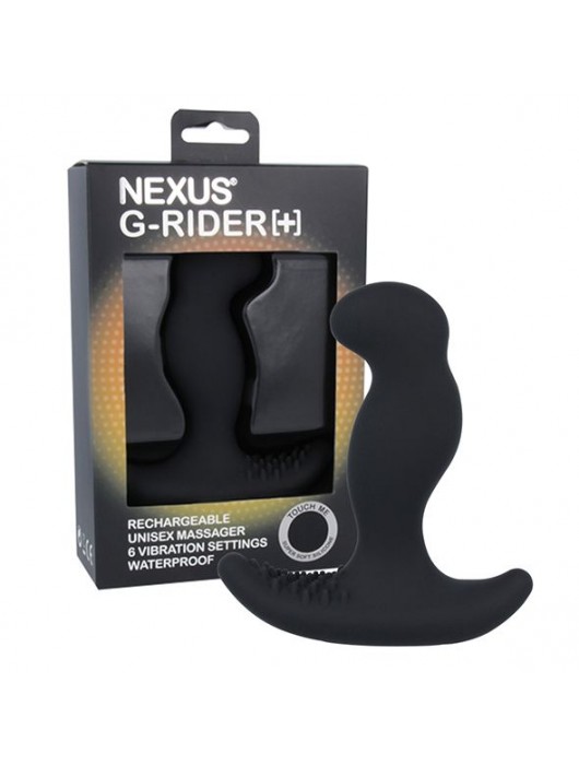 Черный вибромассажер простаты Nexus G-Rider+ - 12,6 см. - Nexus Range - в Нижнем Новгороде купить с доставкой