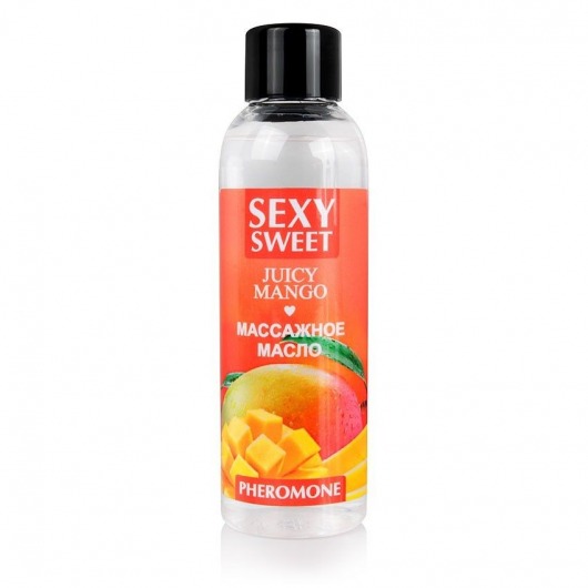Массажное масло Sexy Sweet Juicy Mango с феромонами и ароматом манго - 75 мл. - Биоритм - купить с доставкой в Нижнем Новгороде