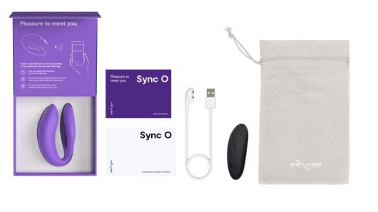 Фиолетовый вибратор для пар We-Vibe Sync O - We-vibe