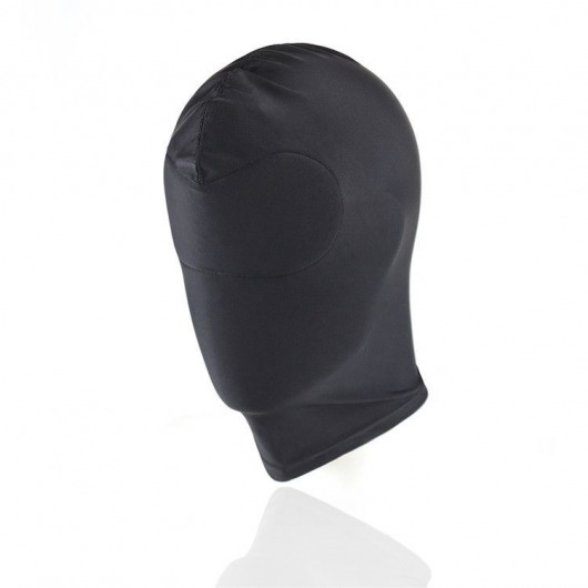 Черный текстильный шлем без прорезей для глаз - Notabu - купить с доставкой в Нижнем Новгороде