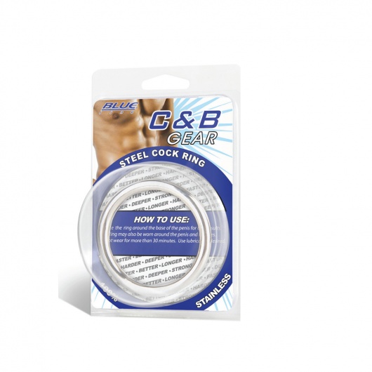 Стальное эрекционное кольцо - BlueLine - в Нижнем Новгороде купить с доставкой
