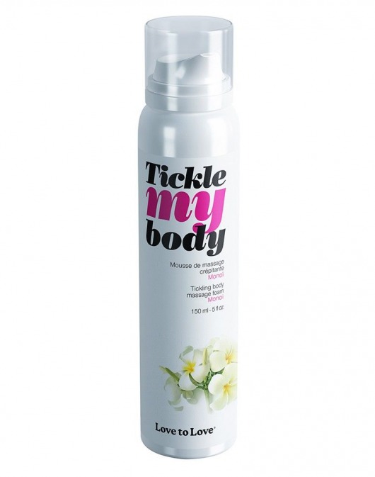 Массажная хрустящая пенка Tickle My Body Monoi с ароматом моной - 150 мл. - Love to Love - купить с доставкой в Нижнем Новгороде