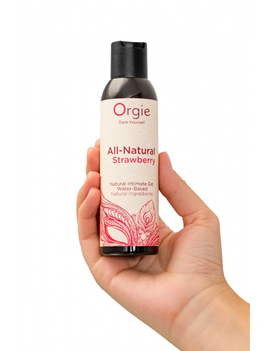 Интимный гель на водной основе All-Natural Strawberry с ароматом клубники - 150 мл. - ORGIE - купить с доставкой в Нижнем Новгороде
