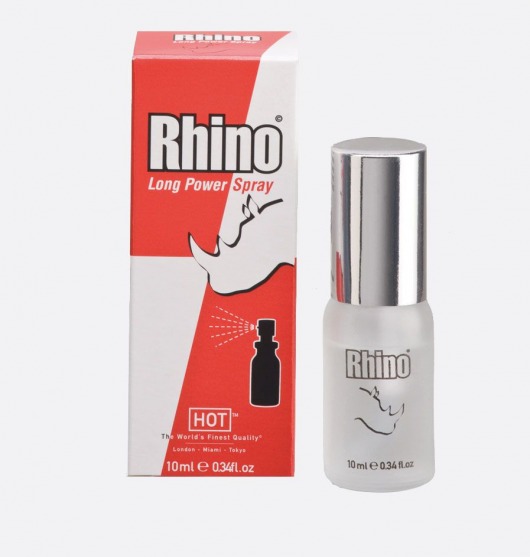 Пролонгирующий спрей для мужчин Rhino - 10 мл. - HOT - купить с доставкой в Нижнем Новгороде