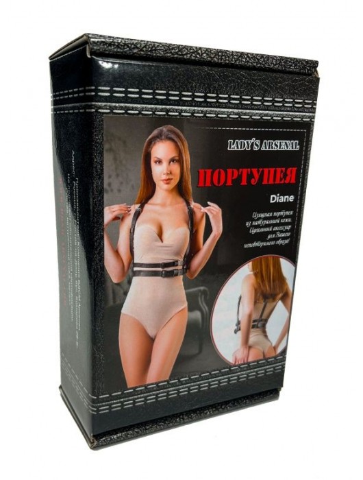 Изящная портупея из натуральной кожи Diane - БДСМ Арсенал - купить с доставкой в Нижнем Новгороде