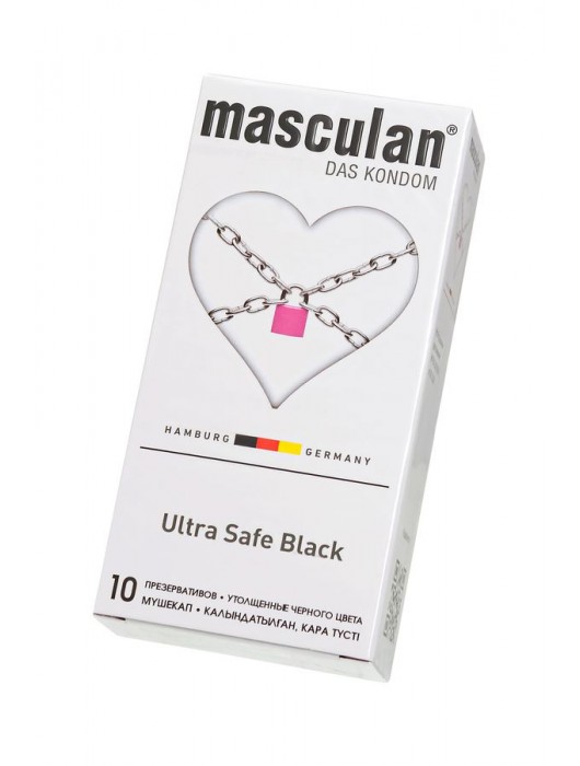Ультрапрочные презервативы Masculan Ultra Safe Black - 10 шт. - Masculan - купить с доставкой в Нижнем Новгороде