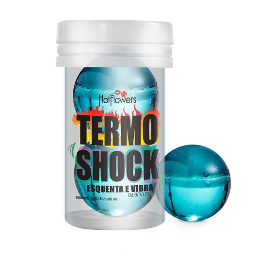 Интимный гель Termo Shock Hot Ball с разогревающе-покалывающим эффектом (2 шарика по 3 гр.) - HotFlowers - купить с доставкой в Нижнем Новгороде