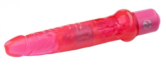 Гелевый анальный вибратор розового цвета - 17,5 см. - Orion