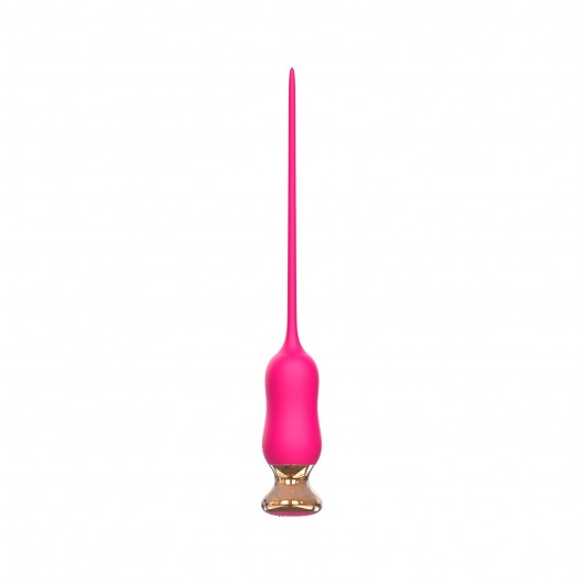 Розовый тонкий стимулятор Nipple Vibrator - 23 см. - I-MOON - купить с доставкой в Нижнем Новгороде