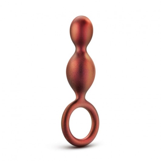 Коричневый анальный стимулятор Duo Loop Copper Anal Plug - 13,3 см. - Blush Novelties