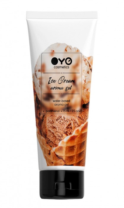 Лубрикант на водной основе OYO Aroma Gel Ice Cream с ароматом пломбира - 75 мл. - OYO - купить с доставкой в Нижнем Новгороде