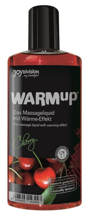 Разогревающее масло WARMup Cherry - 150 мл. - Joy Division - купить с доставкой в Нижнем Новгороде