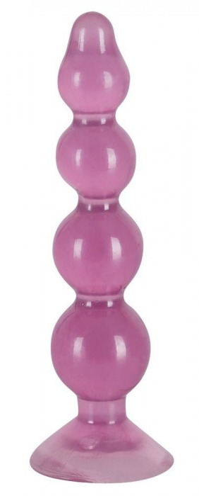 Розовый анальный стимулятор-ёлочка Anal Beads - 13 см. - Orion