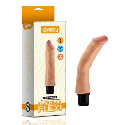 Гнущийся в стороны вибратор-реалистик FLEXI - 24 см. - Lovetoy