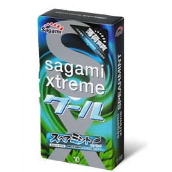 Презервативы Sagami Xtreme Mint с ароматом мяты - 10 шт. - Sagami - купить с доставкой в Нижнем Новгороде