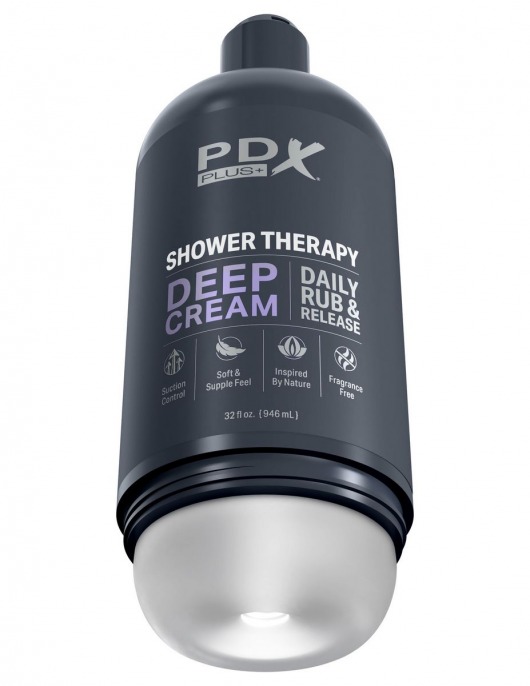 Мастурбатор в бутылке Shower Therapy Deep Cream - Pipedream - в Нижнем Новгороде купить с доставкой