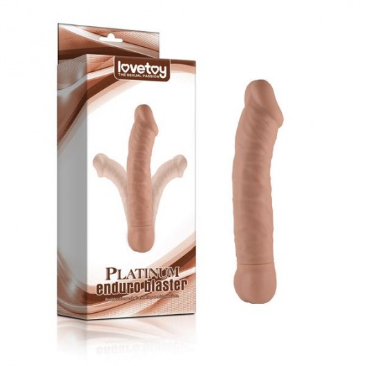 Телесный вибратор Enduro Blaster Platinum - 20 см. - Lovetoy