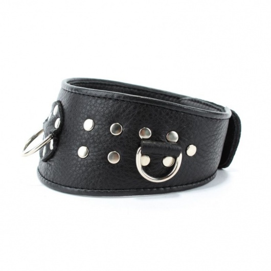 Кожаный ошейник для эротических игр - БДСМ Арсенал - купить с доставкой в Нижнем Новгороде