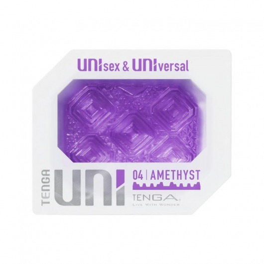 Фиолетовый мастурбатор-стимулятор Tenga Uni Amethyst - Tenga - в Нижнем Новгороде купить с доставкой