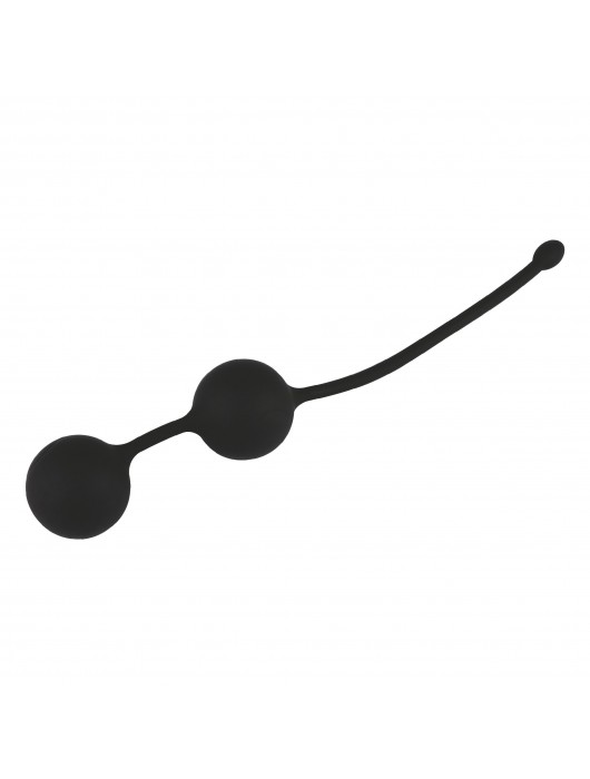 Черные силиконовые вагинальные шарики - Волшебная страна