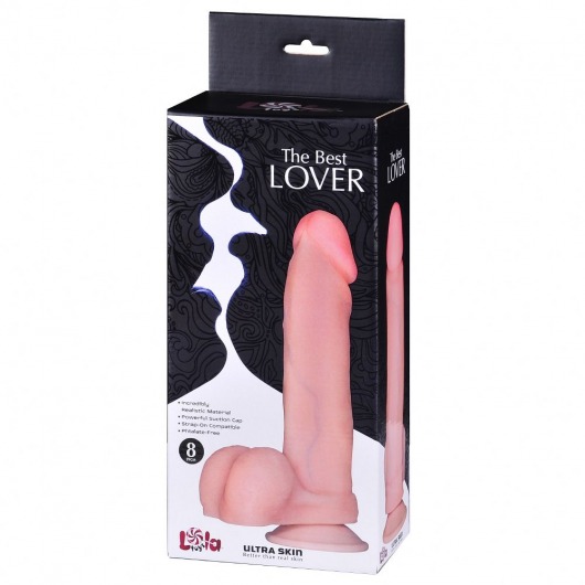 Фаллоимитатор на присоске The Best Lover - 21 см. - Lola toys