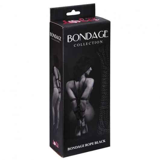 Черная веревка Bondage Collection Black - 9 м. - Lola Games - купить с доставкой в Нижнем Новгороде
