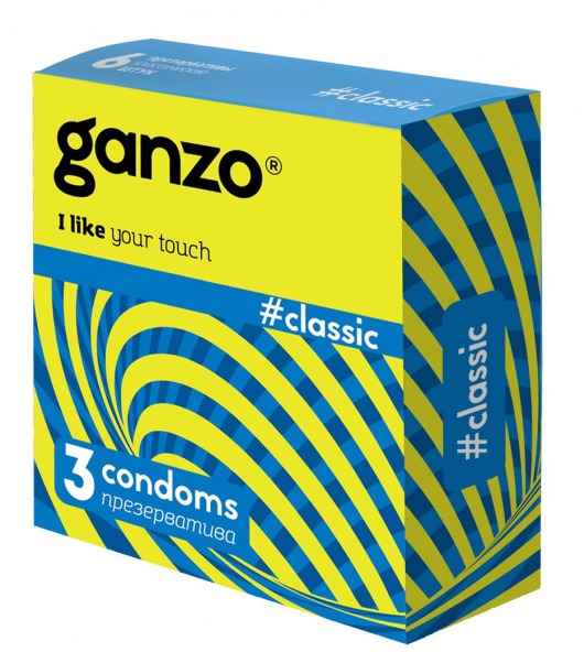 Классические презервативы с обильной смазкой Ganzo Classic - 3 шт. - Ganzo - купить с доставкой в Нижнем Новгороде