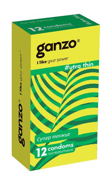 Ультратонкие презервативы Ganzo Ultra thin - 12 шт. - Ganzo - купить с доставкой в Нижнем Новгороде