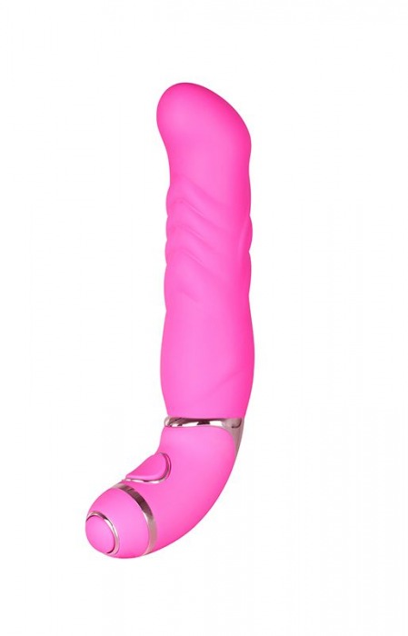 Розовый силиконовый вибратор PURRFECT SILICONE 6INCH 10FUNCTIONS - 15 см. - Dream Toys