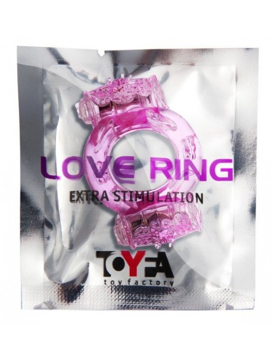 Розовое виброкольцо с двумя батарейками - Toyfa Basic - в Нижнем Новгороде купить с доставкой